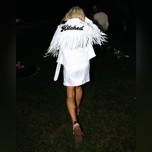 Hitched Bridal Leather Fringe Jacket